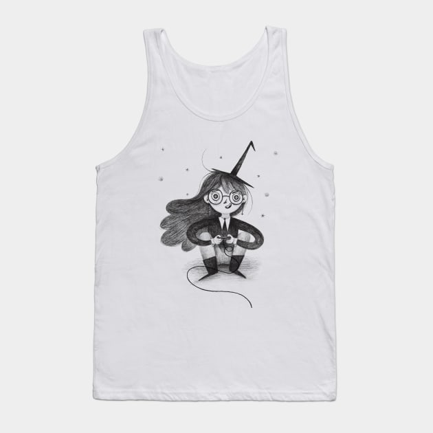 Gamer Witch Tank Top by Gummy Illustrations